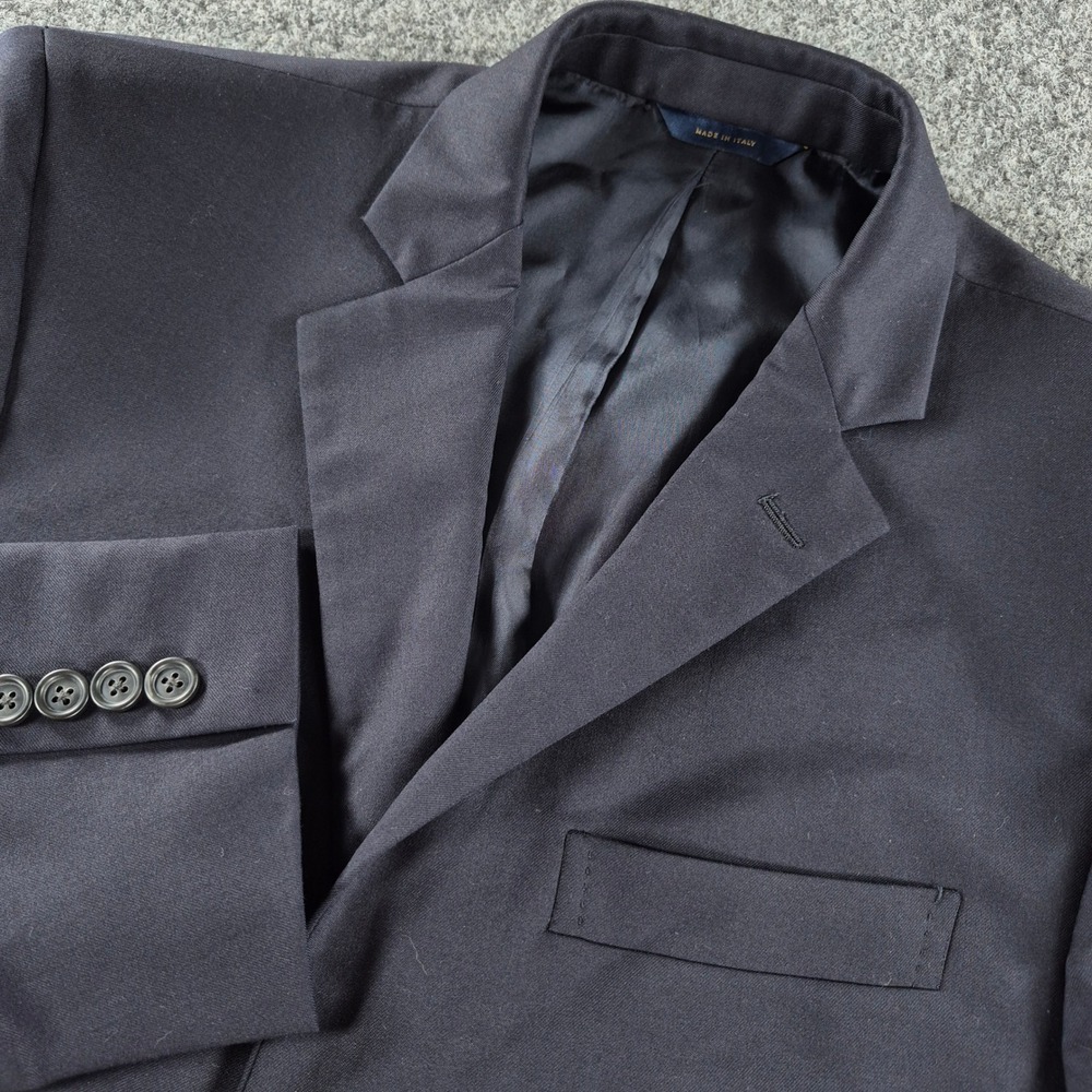 Brooks Brothers 1818 Regent Blazer Navy Wool Estrato Italy 40R 10075836R